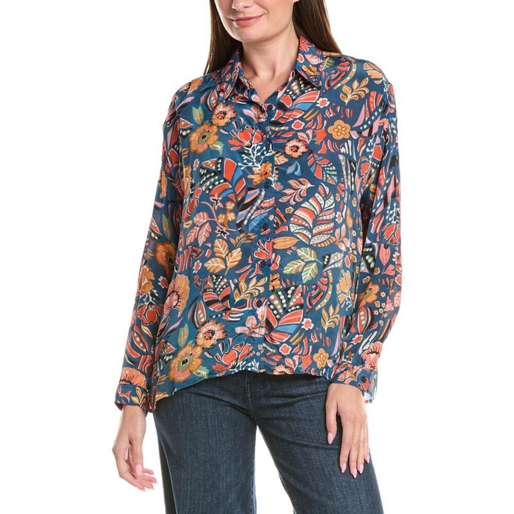 Tolani Womens  Kennedy Shirt, Blue